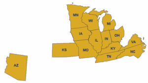 areas served